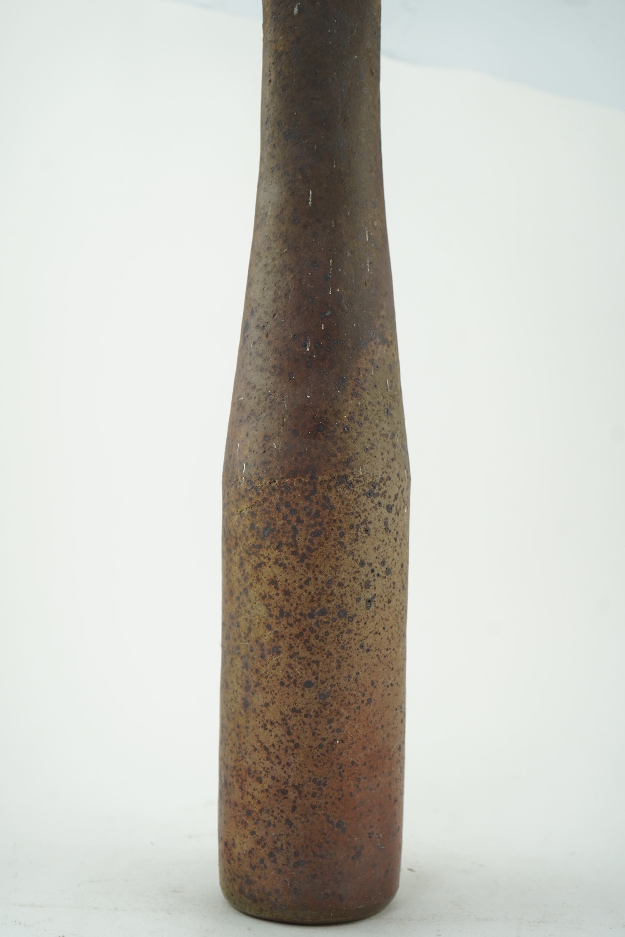 Joanna Constantinidis (1927-2000): A tall stoneware bottle vase